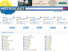 Tablet Screenshot of meteocast.net